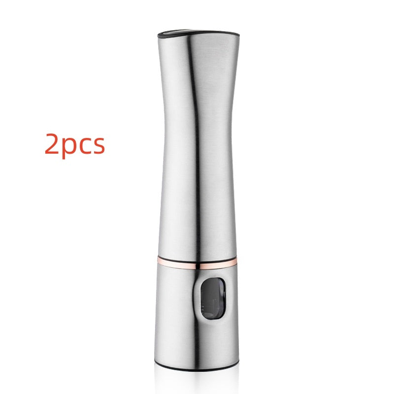 Electric Salt & Pepper Grinder – USB Rechargeable with LED Light