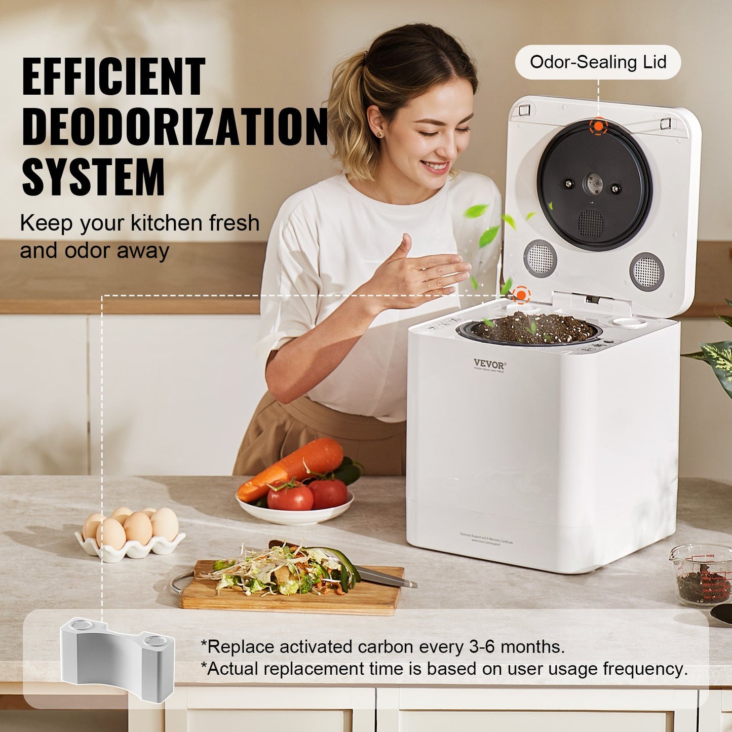 Smart Electric Kitchen Composter – 5L Food Recycler