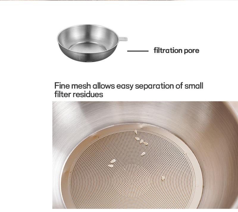 Stainless Steel Oil Filter Pot with Fine Mesh – Smart Grease Container for Kitchen