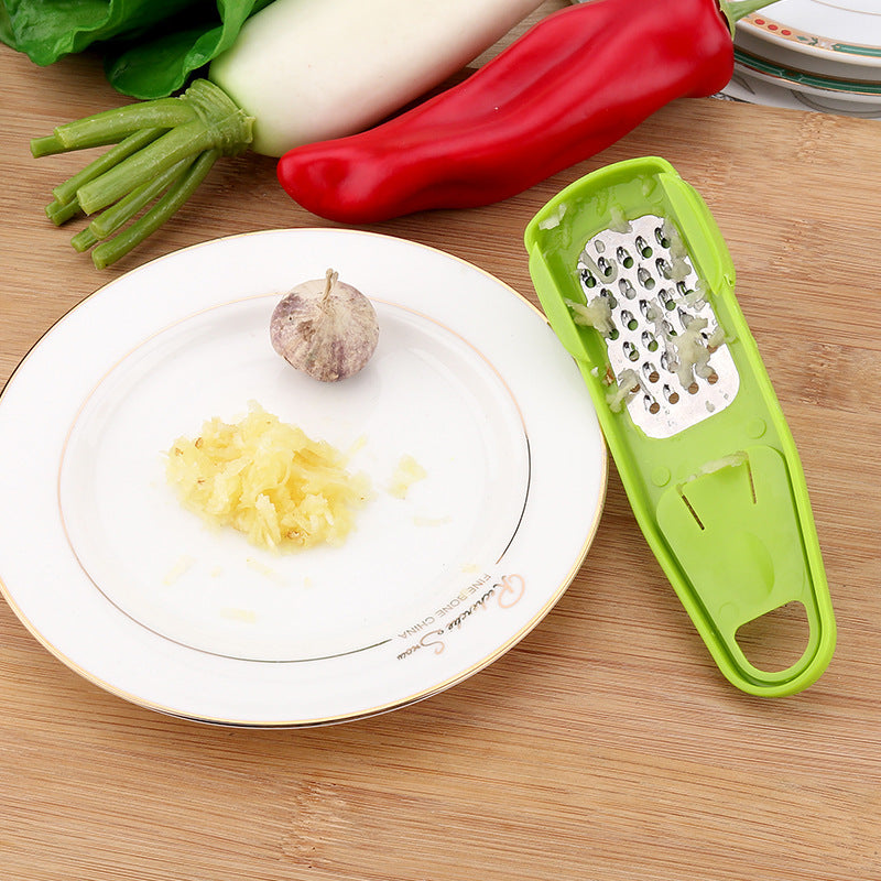 Kitchen Garlic Masher & Seasoning Grinder – 2-in-1 Manual Crusher for Spices and Garlic