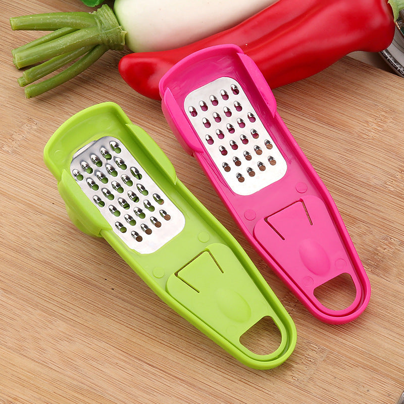 Kitchen Garlic Masher & Seasoning Grinder – 2-in-1 Manual Crusher for Spices and Garlic