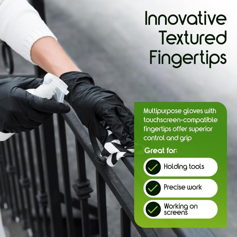 Disposable Nitrile Gloves Black High Elastic Composite, Suitable For Kitchen Household Cleaning, Etc
