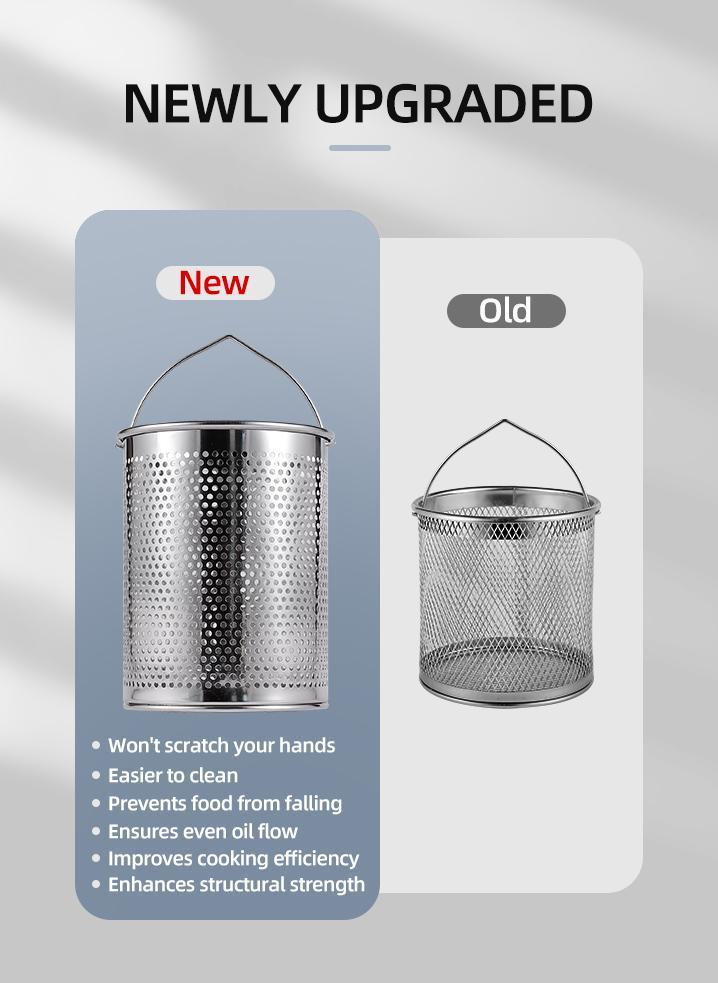 Stainless Steel Oil Filter Pot with Fine Mesh – Smart Grease Container for Kitchen