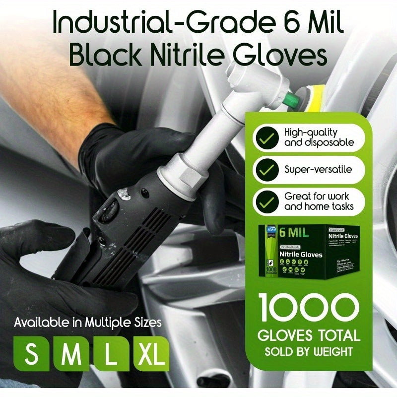 Disposable Nitrile Gloves Black High Elastic Composite, Suitable For Kitchen Household Cleaning, Etc