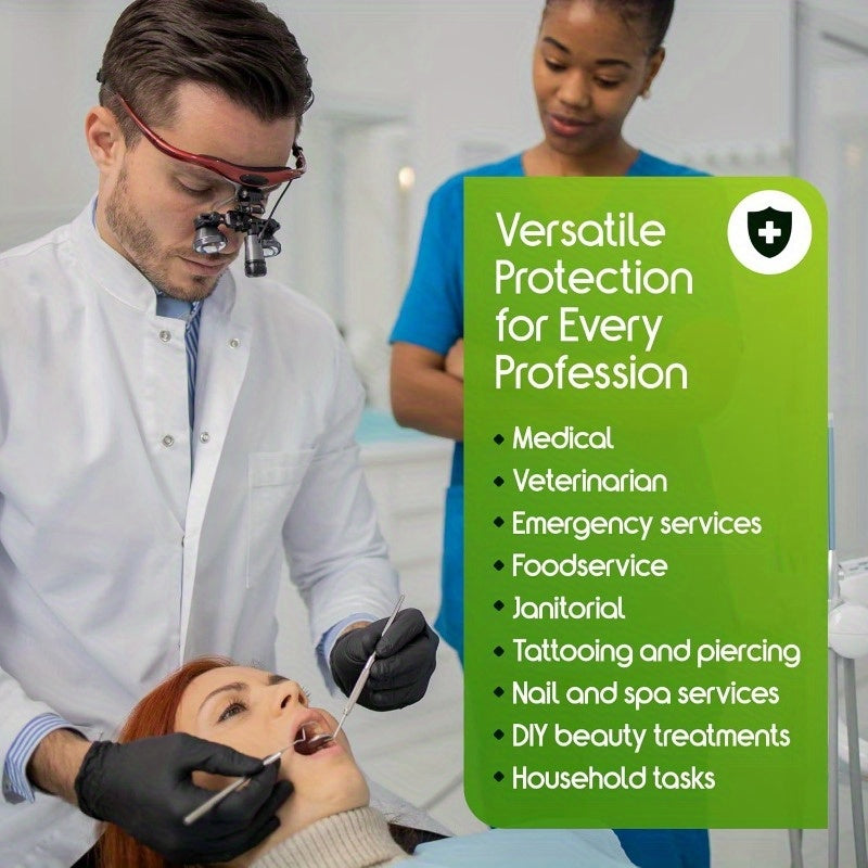 Disposable Nitrile Gloves Black High Elastic Composite, Suitable For Kitchen Household Cleaning, Etc