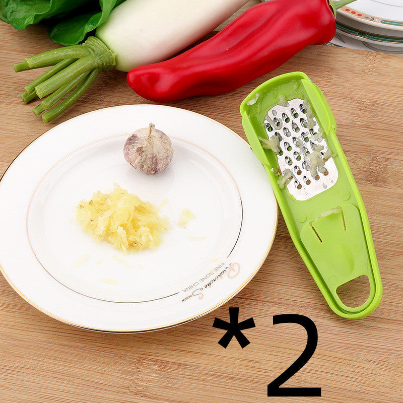 Kitchen Garlic Masher & Seasoning Grinder – 2-in-1 Manual Crusher for Spices and Garlic