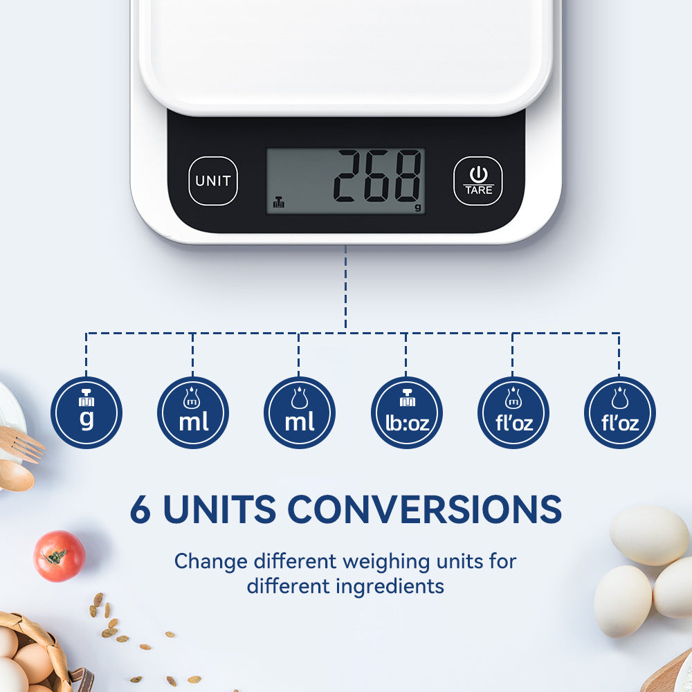 Smart Digital Kitchen Scale – 0.1g Precision LCD