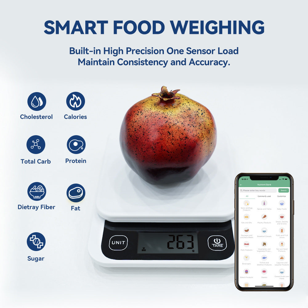 Smart Digital Kitchen Scale – 0.1g Precision LCD