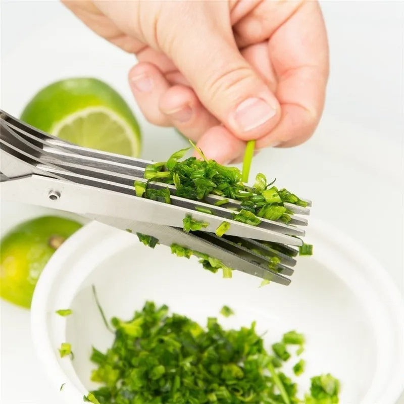 5-Blade Herb Scissors – Cut Fresh Herbs in Seconds