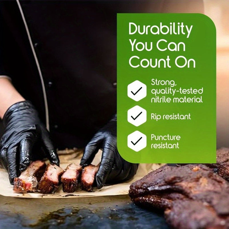 Disposable Nitrile Gloves Black High Elastic Composite, Suitable For Kitchen Household Cleaning, Etc