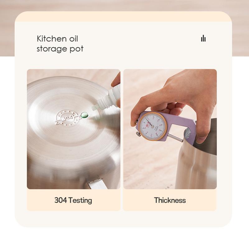 Stainless Steel Oil Filter Pot with Fine Mesh – Smart Grease Container for Kitchen