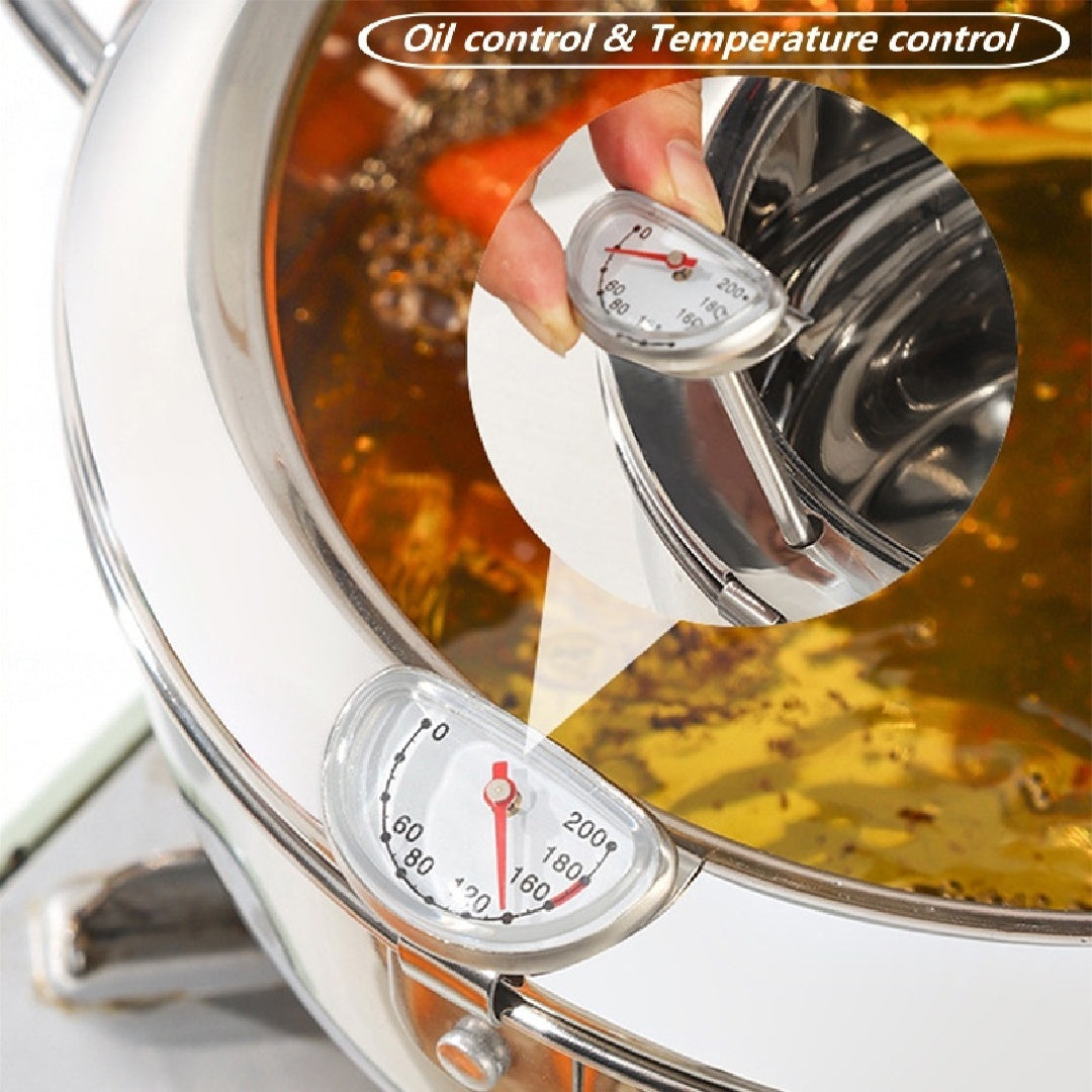 Smart Stainless Steel Deep Fryer with Oil Temperature Control