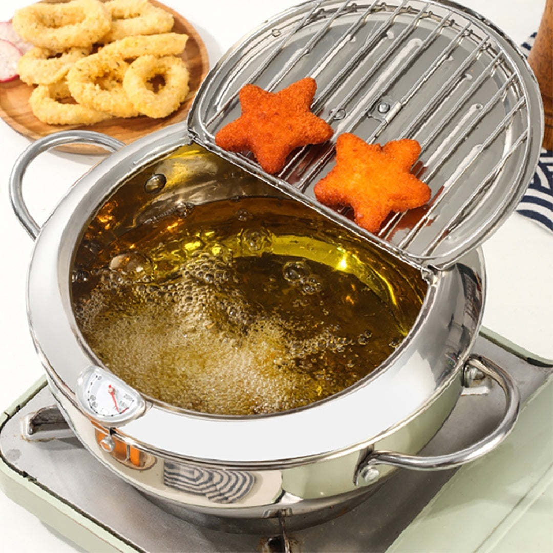 Smart Stainless Steel Deep Fryer with Oil Temperature Control