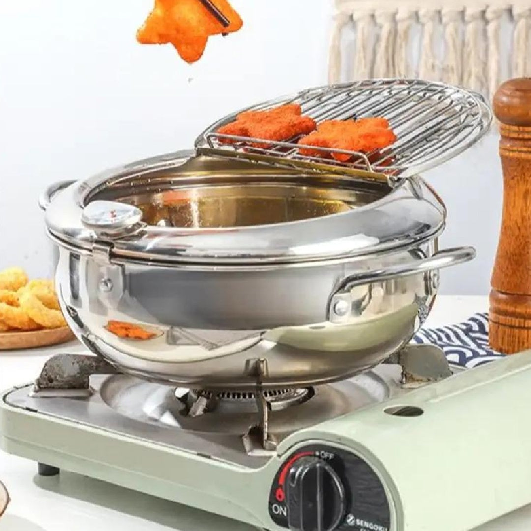 Smart Stainless Steel Deep Fryer with Oil Temperature Control