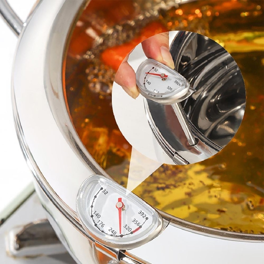 Smart Stainless Steel Deep Fryer with Oil Temperature Control