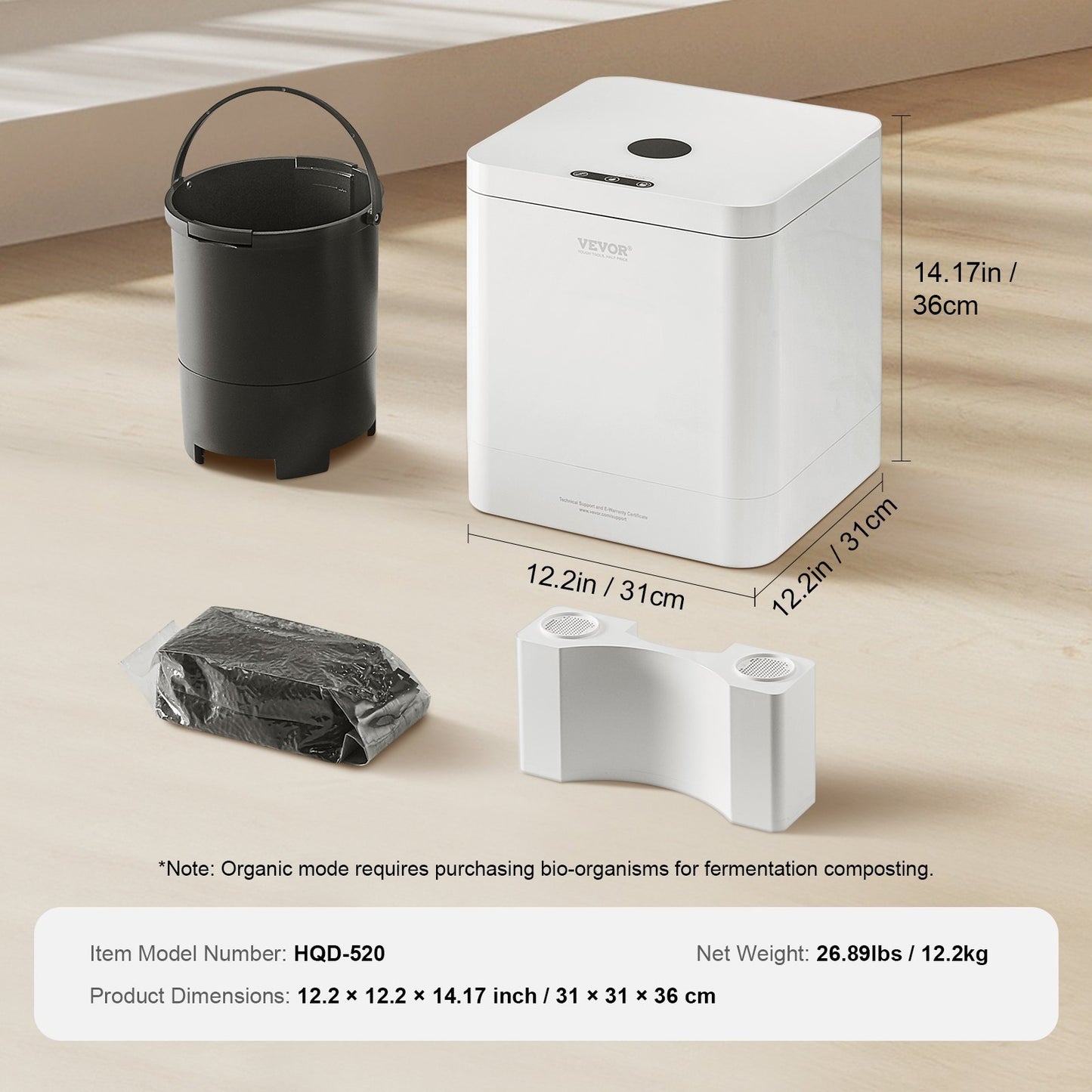 Smart Electric Kitchen Composter – 5L Food Recycler