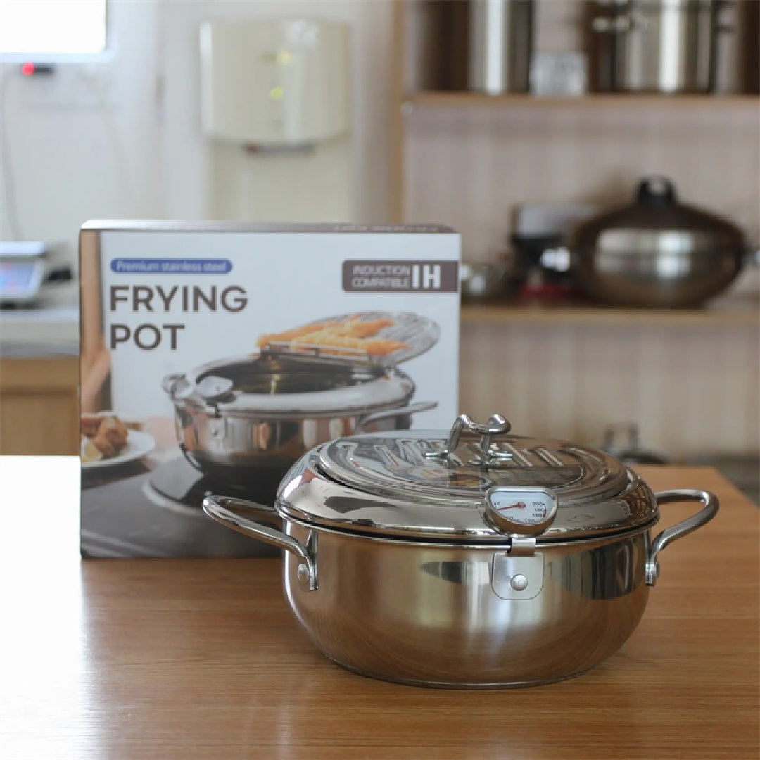 Smart Stainless Steel Deep Fryer with Oil Temperature Control