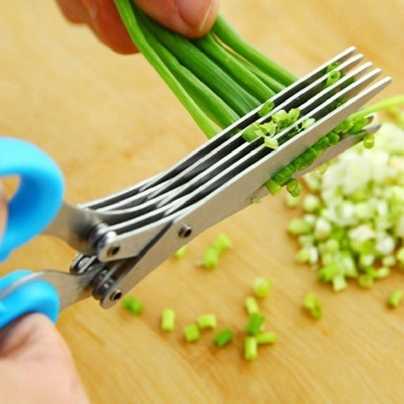 5-Blade Herb Scissors – Cut Fresh Herbs in Seconds